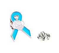 Broche Gay Pin Board Accessoires Drapeau Épinglette Pour Hommes Costumes Fierté Sociale Rétractable Bataille Cœur Fanion Autocollants Noir Bi Cardigans Perles Ruban Rouge Alliage. (Blue)