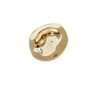 Broche géométrique irrégulière, design unique métallique rond tranche bijoux broches pour tous les jours, As show, Acier allié