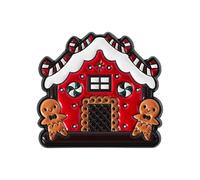 Broche Ginger Émaillée Élégant Biscuit Broche Joli Chaton Nœud Épingle de Noël pour Sac à Dos Décoration Cadeau Mignon Chaton en Alliage Insigne à Revers, taille unique, comme décrit