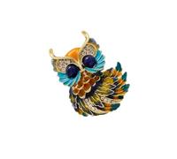 Broche goutte à goutte élégante et raffinée Design unisexe avec finition métallique Convient pour un quotidien élégant Petit bijou hibou, taille unique, comme décrit