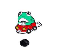 Broche Grenouille verte robuste Broche amusante Grenouille verte Broche à revers portable Origine donne à n'importe quelle tenue Accessoires de revêtement conviviaux Personnalité, taille unique, comme