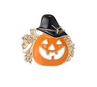 Broche Halloween Citrouille Chapeau De Sorcière Émail Noir Style Gothique Épinglette Pour Femme Homme Veste Robe Costume Sac à Dos Bijou Cadeau Pour Fête d'Automne Thanksgiving
