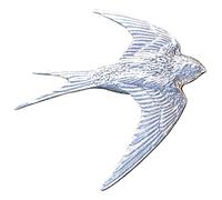 Broche Hirondelle en Vol en Étain - Fabrication Artisanale Française - Symbole de Liberté et d’Espoir - Cadeau Élégant