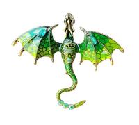 Broche Homme - Broche Dragon émaillée Vintage | Broche De Dragon Animal Rétro Avec Ailes | Badge Élégant Pour Sacs Et Manteaux, Broche De Robe Pour Les Robes À La Mode, Les Amoureux Des Uniques Pour