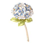 Broche hortensia au design délicat - Polyvalente - Convient pour améliorer n'importe quelle tenue sociale, taille unique, Comme décrit