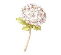 Broche hortensia au design délicat - Polyvalente - Convient pour embellir n'importe quelle tenue - Broche en alliage, taille unique, Comme décrit
