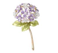 Broche hortensia au design délicat - Polyvalente - Convient pour embellir n'importe quelle tenue, taille unique, Comme décrit