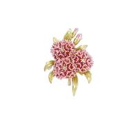 Broche Hortensia Délicat Anti-Peeping Manteau Accessoires Corsage Pin Femme, Métal Zinc Acrylique