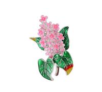 Broche hortensia longue tenue en alliage émaillé qui résiste à la décoloration et maintient la brillance conçue pour une longue durée de vie, taille unique, Comme décrit