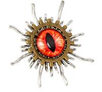 Broche œil démoniaque mécanique, thème Punk, épingle de poitrine en alliage, bijoux gothiques unisexes pour usage quotidien, épingle à revers œil mystérieux
