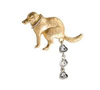 Broche innovante en forme de crotte de chien avec breloque élégante pour une tenue de fête ou une tenue décontractée mettant en valeur votre individualité et bijoux amusants, taille unique, Comme