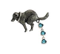Broche innovante en forme de crotte de chien avec breloque élégante pour une tenue de fête ou une tenue décontractée mettant en valeur l'individualité et l'humour à la mode, taille unique, Comme