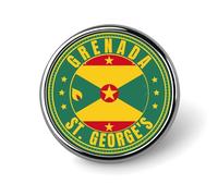 Broche insigne drapeau de la Mauritanie, à porter comme épinglette sur un chapeau ou un sac à dos. Décoration