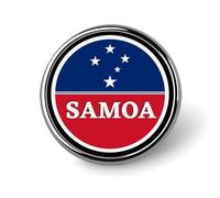 Broche/insigne drapeau des Samoa occidentales, décoration pour chapeau ou sac à dos
