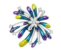 Broche inspirée de la pyrotechnie artistique, avec pour une expression de styles uniques dans divers contextes, broche à la mode