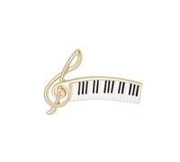 Broche instrument de musique pour amateur de pianiste délicate note de musique - Cadeau pour joueurs de piano, enseignants, étudiants, remise de diplôme, accessoires de robe, boutonnière, corsage
