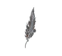 Broche intemporelle en métal moulé vers le bas, accessoire élégant pour mariages, fêtes, tenues quotidiennes, broche de mariage unisexe