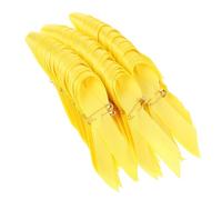 Broche Jaune Ruban Sensibilisation Cancer Infantile Lot de 50 Pièces | Émail Métal et Polyester, Symbole D’espoir, Usage Quotidien ou Réunions Sociales