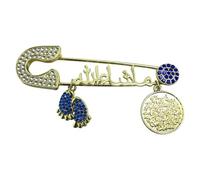 Broche légère et confortable avec fermoir sécurisé pour un usage quotidien, One Size, Comme décrit