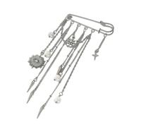 Broche légère et portable en métal avec pampilles - Confortable pour un usage quotidien - Facile à transporter sur les vêtements sans fardeau - Broche cadeau pour elle, One Size, Comme décrit