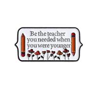Broche lettre en alliage de zinc - Broche tendance unisexe galvanisée, QHXZ4105, Métal, Agate