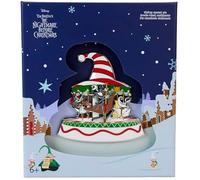 Broche - LOUNGEFLY - Disney NBC - Carrousel Noël - Édition Limitée - 7,6 cm - Détails Coulissants