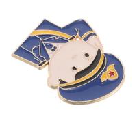Broche Médaille en Alliage Bleu, Design Unique, pour Hommes et Femmes | Finition Soignée, Usage Commémoratif, Pièce Robuste, Style Unisexe, Identité Personnelle, pour Tenue