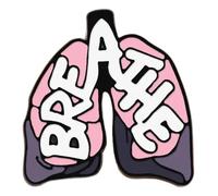 Broche médicale : stéthoscope, cœur, cerveau, poumons, sang, seringue, badge ambulance, Klein, Métal non précieux