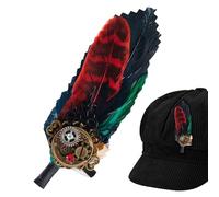 Broche médiévale, broche à revers 2 en 1 en forme de plumes - Pince décorative pour femme amateurs de collectionneurs, chemises, costumes, robes, chapeaux, sacs à dos, représentations théâtrales