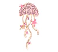 Broche méduse en, badge sur le thème des créatures marines, accessoires de bijoux, parfait pour les vestes, manteaux et sacs, broche animale à la mode