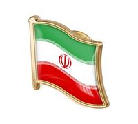 Broche Métal Du Drapeau Du Persan Iranien - Support De Secours Sun Shir Khorshid, Station Dù Patrimoine Culturel | Épinglette Patriotique Pour Manteau, Veste, Chapeau, Sac À Dos, Cadeau Souven