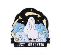 Broche mignonne avec inscription « Talk About Your Feelings » pour sacs à dos, cadeau amusant pour ami anxieux, collègue, broche fantôme émotionnel, accessoire de rappel doux, taille unique, Acier