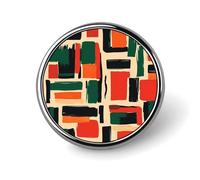 Broche mignonne en métal, motif du Mois de l'histoire des Noirs africains, badge rond pour veste, chapeau, sac, accessoires, bijoux