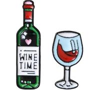 Broche Mini Mignon Verres à Vin et à Vin Paire Pins Vin Rouge Gobelet de Bouteille Broches Pin Insigne Broches et Épinglettes Bijouterie, Plastique