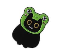 Broche miniature artistique chat avec épingle polie Décoration polyvalente pour vêtements et accessoires. Broche miniature chat en cadeau, taille unique, comme décrit