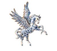 Broche minimaliste en forme de cheval volant imitation émaillée pour tenues quotidiennes Cadeau Mythique Cheval volant Corsage Pin, One Size, Comme décrit