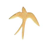 Broche minimaliste en métal robuste pour costume formel, tenue quotidienne, collection cadeau, broche d'hirondelle pour homme et femme, taille unique, Comme décrit, Comme décrit.