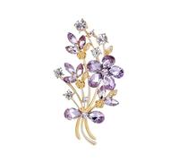 Broche Mode Broches en strass de fleur for femmes et hommes, broche en cristal élégante for fête de mariage, accessoires for dames, bijoux pour Femmes et Filles