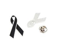 Broche moderne en forme de colombes en forme de ruban léger 3 g - Collecte de fonds pour les causes sociales et la mode - Accessoire de mode - Ruban de colombes - Événement caritatif, One Size, Comme