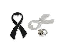 Broche moderne en forme de colombes en forme de ruban léger 3 g - Collecte de fonds pour les causes sociales et la mode - Accessoire de mode - Ruban de colombes - Événement caritatif, One Size, Comme