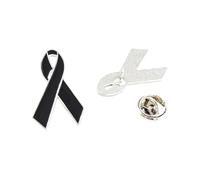 Broche moderne en ruban de pigeon, design léger de 3 g, broche de don pour usage social et accessoires de mode, aiguille cadeau pour la reconnaissance du travail bénévole, Einheitsgröße, comme décrit