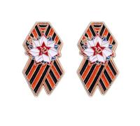 Broche motif drapeau de la Russie avec finition imperméable et fermoir sécurisé, accessoire pour une longue durée de vie. Badge résistant à la brillance, C, Comme décrit