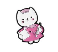 Broche multi-usages en émail pour tenues scientifiques, sacs à dos, décoration, bijoux, broche tendance pour infirmière, chat, Einheitsgröße, comme décrit