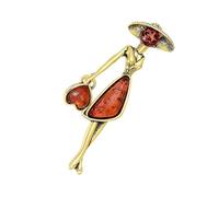 Broche multifonction amusante et sophistiquée pour fille marchante - Design élégant - Accessoire de mode portable pour les artistes - Tenue quotidienne - Broche unisexe, taille unique, Comme décrit