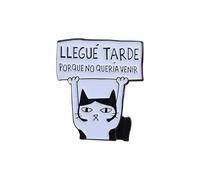 Broche multifonction amusante et sophistiquée sur le thème des chats - Design élégant - Accessoire de mode portable pour les artistes - Tenue quotidienne - Broche de personnalité