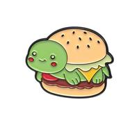 Broche multifonction pour hamburger Hot Dogs - Accessoire pour les amateurs de mode et les fans de nourriture - Look pour exprimer son individualité - Broche décontractée, taille unique, Comme décrit