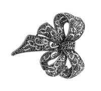 Broche multifonctionnelle en alliage en forme de nœud en strass pour robe, chapeau, écharpe, accessoire pour voyages d'affaires, événement formel, broche de mariage, One Size, Comme décrit