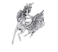 Broche mythique en forme de cheval volant fabriquée à partir d'alliage plaqué, idéale pour ajouter du charme à votre tenue et comme cadeau broche polyvalente, taille unique, Comme décrit