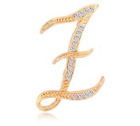 Broche Nom pour Femme, Broche Lettre Strass Cristal, Cadeau Personnalisé Fait Main pour Femme, Petite Amie (Z)