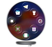 Broche numérique | Écran de 4,6 cm - 10 heures de lecture sans fil - Écran tactile - Pour affichage vidéo, photo, cosplay, concert, pull, chapeau, châle